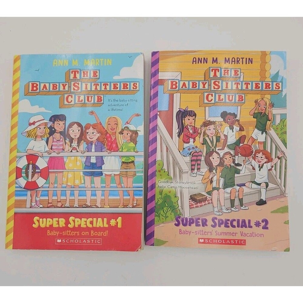 Baby-Sitters Club Super Special Baby-Sitters On Board! Edition Readers Lot Of 2
